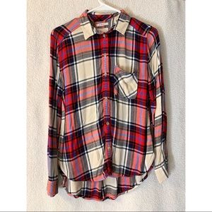 AE long sleeve plaid button up